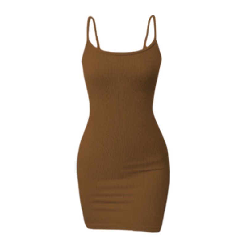 Custom Logo kim kardashian dress dupes hot pink dress bodycon lounge Women Mini basic sleeveless spandex Rib soft Lounge Slip Dresses