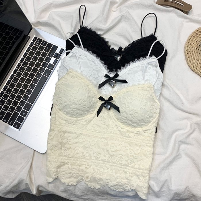 custom trendy crop top vest hollow out lace up sexy ultra short white crop shirt female crop tops