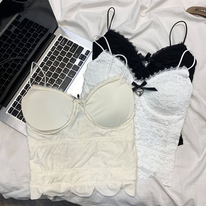 custom trendy crop top vest hollow out lace up sexy ultra short white crop shirt female crop tops