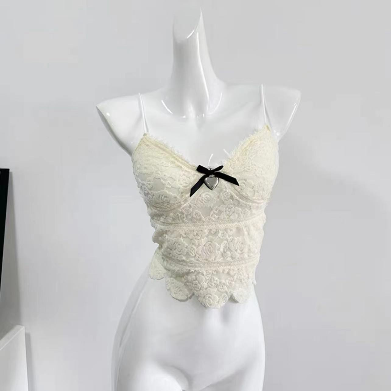 custom trendy crop top vest hollow out lace up sexy ultra short white crop shirt female crop tops