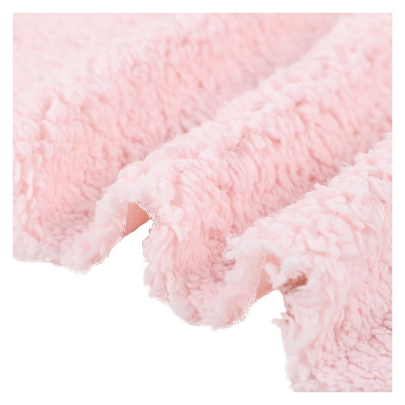 Customize color recycled 100%polyester single sided dyed cotton fur sherpa fleece fabric roll for winter women coat jacket