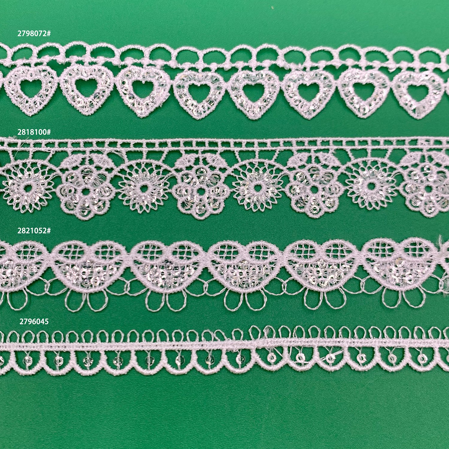 Wholesale Price Fancy Lace Trim By Yard White Beautiful Embroidery Shiny Sequin Guipure Lace Fabric Trim For Party Dress