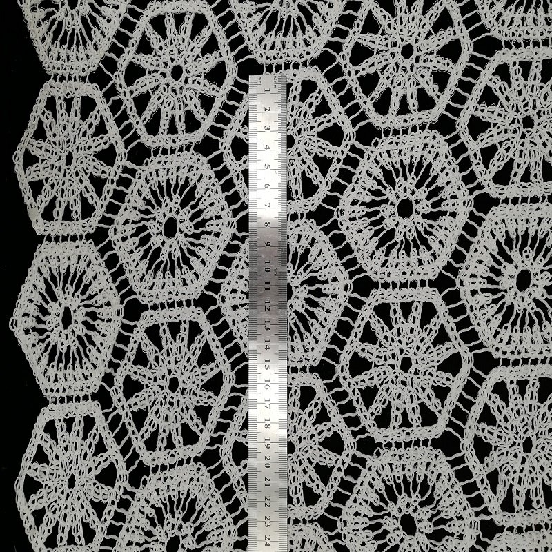 Water soluble fabric embroidery white lace fabric and french tulle lace fabric african lace girl dress