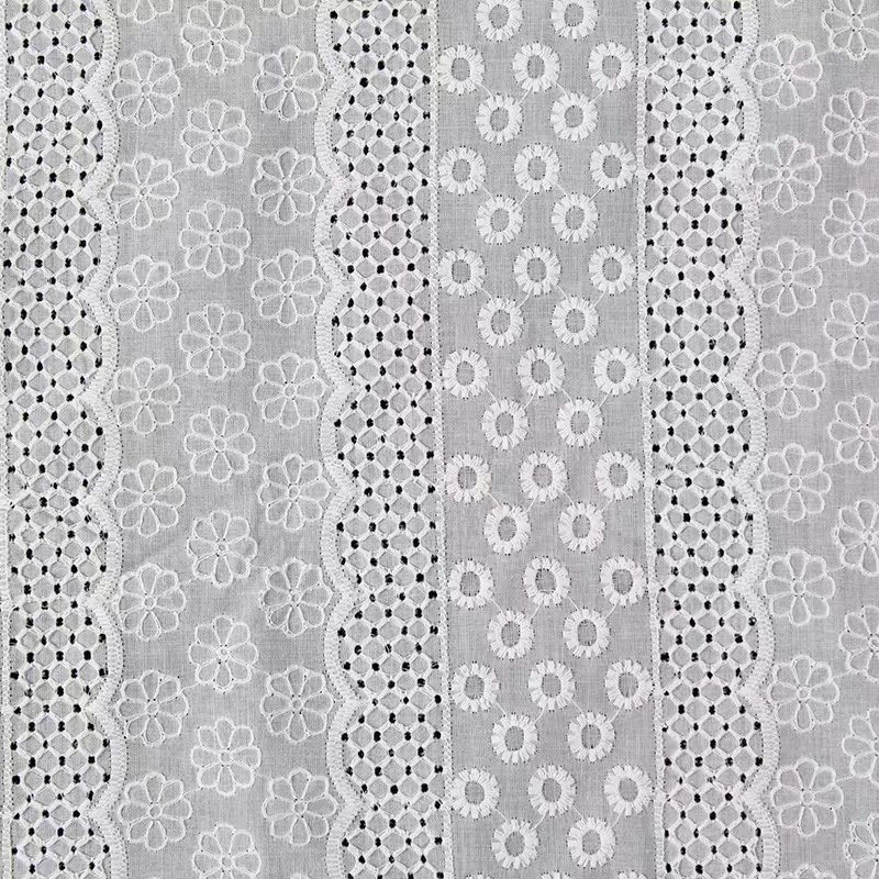African High quality cotton embroidery lace fabric woven fabric for women dress