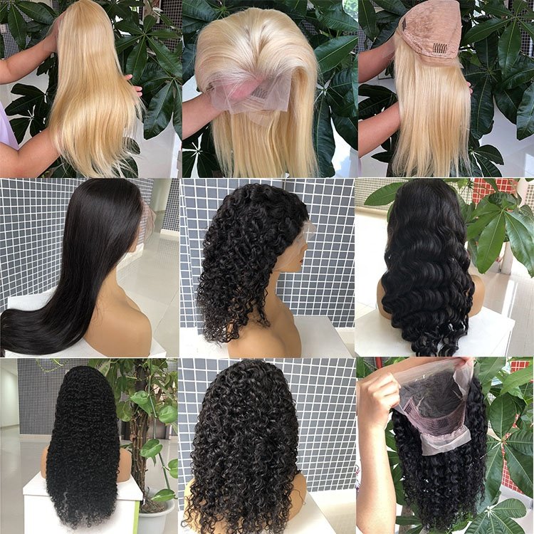 Glueless Full Lace Wig Human Hair Wig Lace Front Wig Transparent for Black Women Brazilian Hair Long Swiss Lace 10A 12A Grade