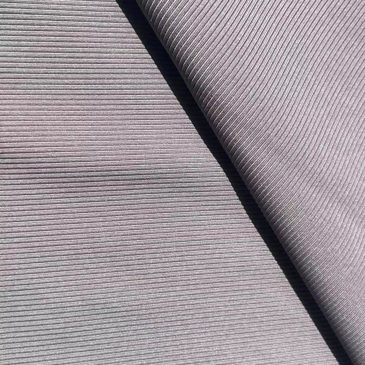 New Design Good Quality High Elastic Polyamide Spandex Stock Ribbed Fabric Weft Knitted Yoga Material For Sportswear
