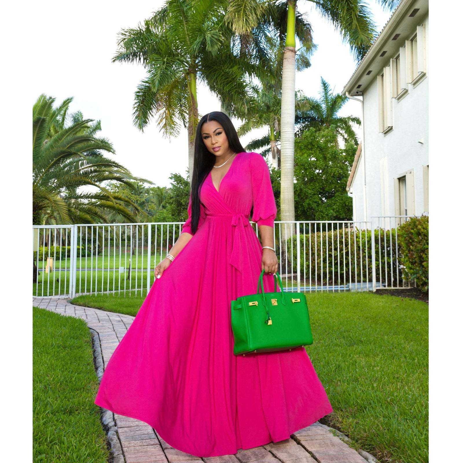Low Price Simple Style V-neck Knitted Dress With Lace Up Long Sleeves Dress oversized ladies clothing For Dating