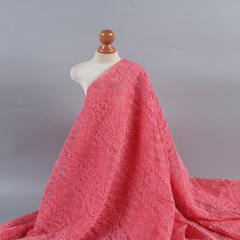 Factory Wholesale High Quality Net Nylon Cotton Embroidery Lace Fabric For Wedding Gown