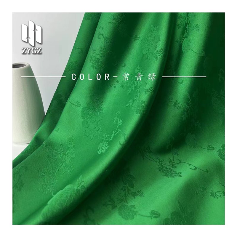 Wholesale Custom New Design Pure Polyester Florals Fabric Embossed Woven Jacquard Brocade Fabric For Women Dress