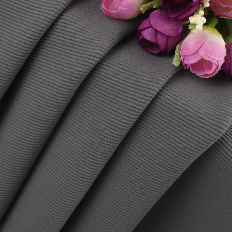 High Quality Custom 79% Nylon 21% Spandex Ribbed Fabric Stripe Jacquard Knit Stretch Spandex Fabric For Yoga Wear