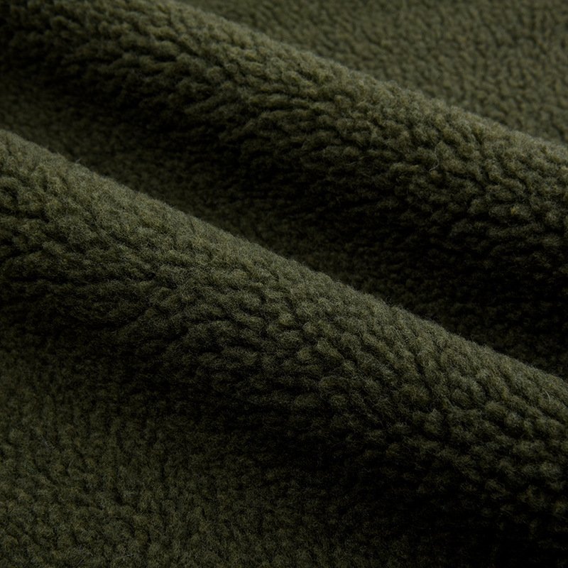 Hot selling popular custom 330gsm plain single-sided grain super soft lamb Sherpa fleece fabric for winter thermal coat