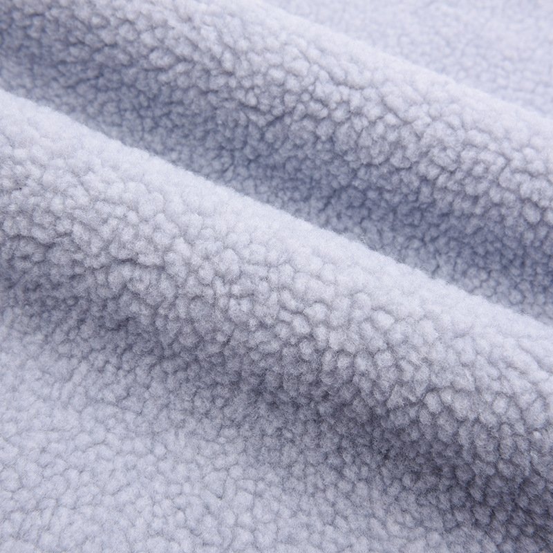 Hot selling popular custom 330gsm plain single-sided grain super soft lamb Sherpa fleece fabric for winter thermal coat