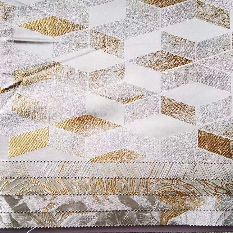 CGX014 Good Quality Home Textile 100% Polyester Sofa Fabric Curtains and Woven Jacquard Fabric