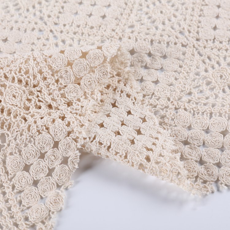 HA-17549 African latest guipure cord laces chemical lace fabric embroidered cord lace fabric