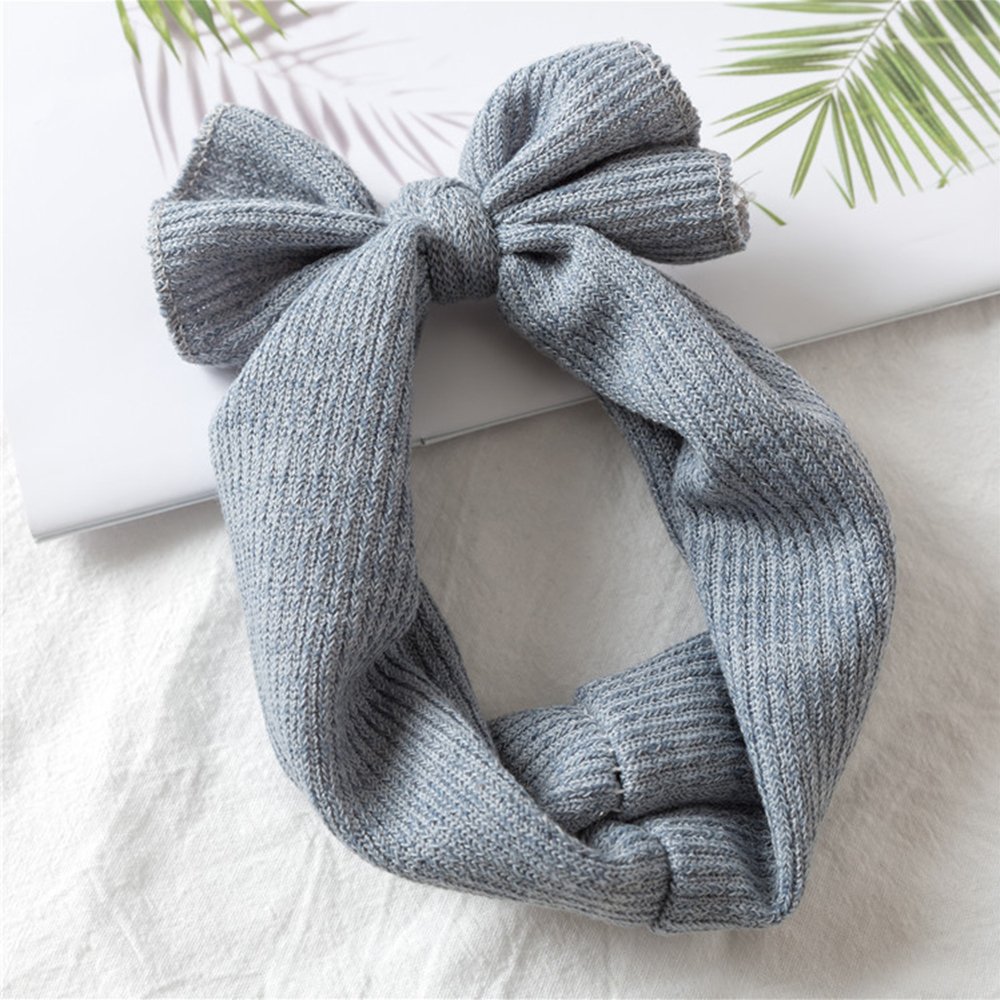 soft stretchy knotted bow headband ribbed knit headband headwrap