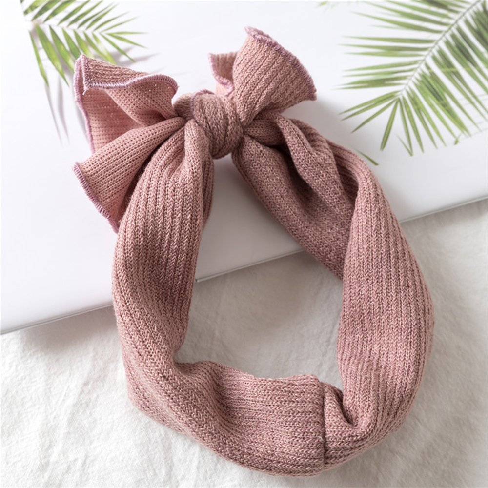 soft stretchy knotted bow headband ribbed knit headband headwrap