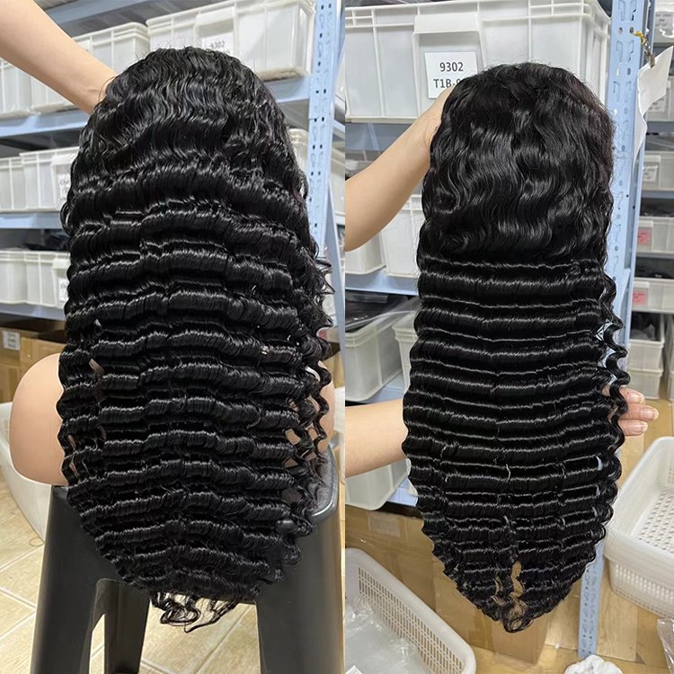 Wholesale Colored 13X4 Glueless Full HD Lace Front Wigs Raw Human Hair Vietnamese Hair Cuticle Aligned Hair Wig