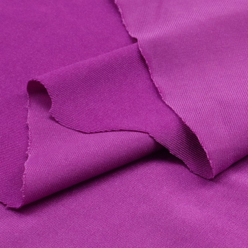 Polyester spandex shiny swimsuit fabric, T88% SP12%, 180g warp knitted Latin dance shirt fabric