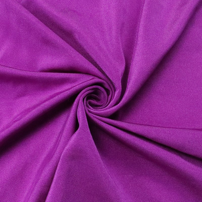 Polyester spandex shiny swimsuit fabric, T88% SP12%, 180g warp knitted Latin dance shirt fabric