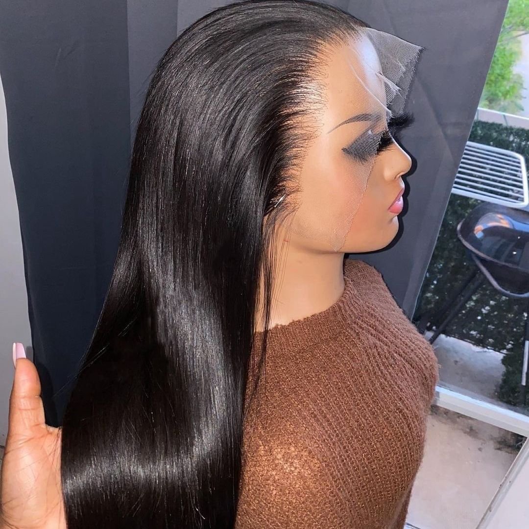 Indian Hair Cheapest Wigs Online 100% Human Hair Lace Closure Wigs Straight Hair Extensions Wigs