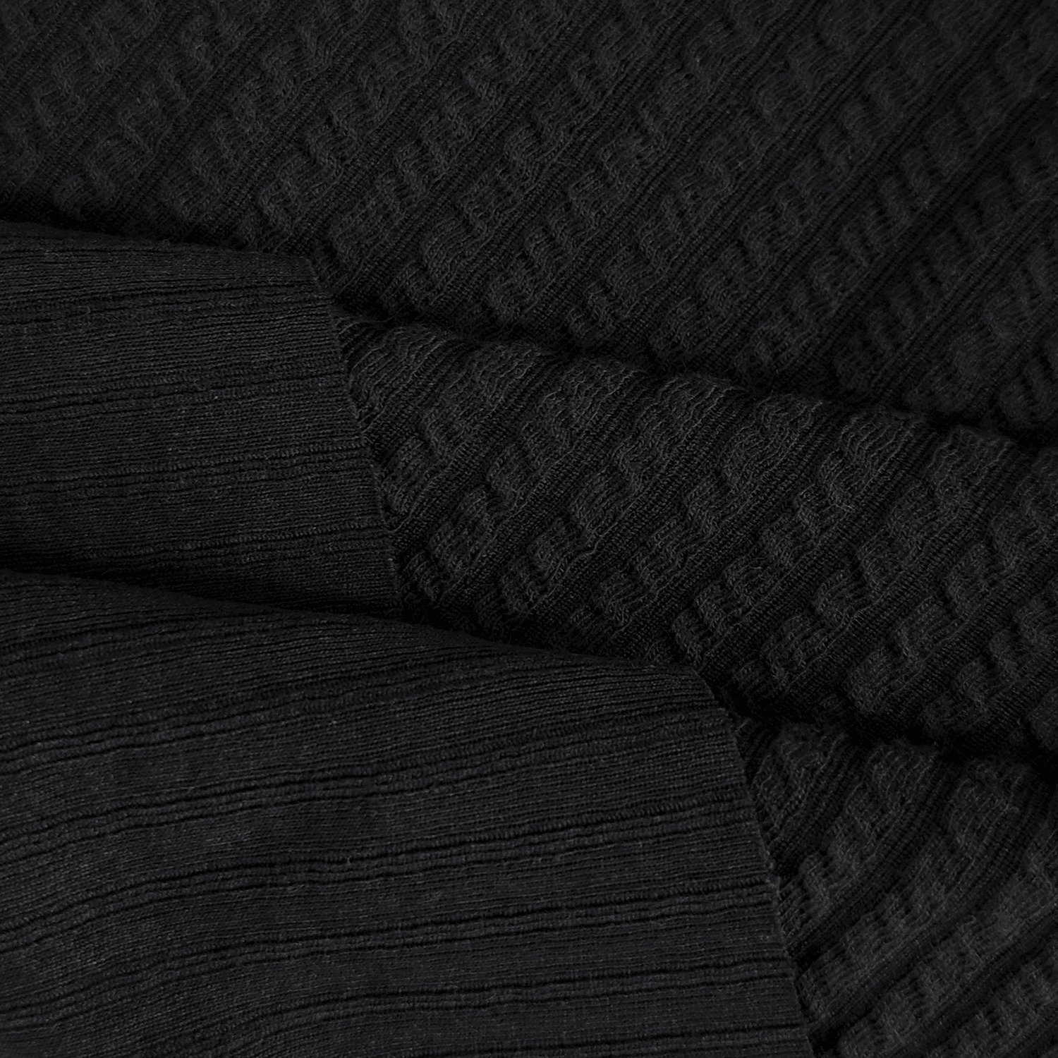 Custom Wholesale 250gsm 95% Polyester 5% Spandex Knitted Wavy Grain Pit Stripe Jacquard Fabric For Women Trousers Clothes