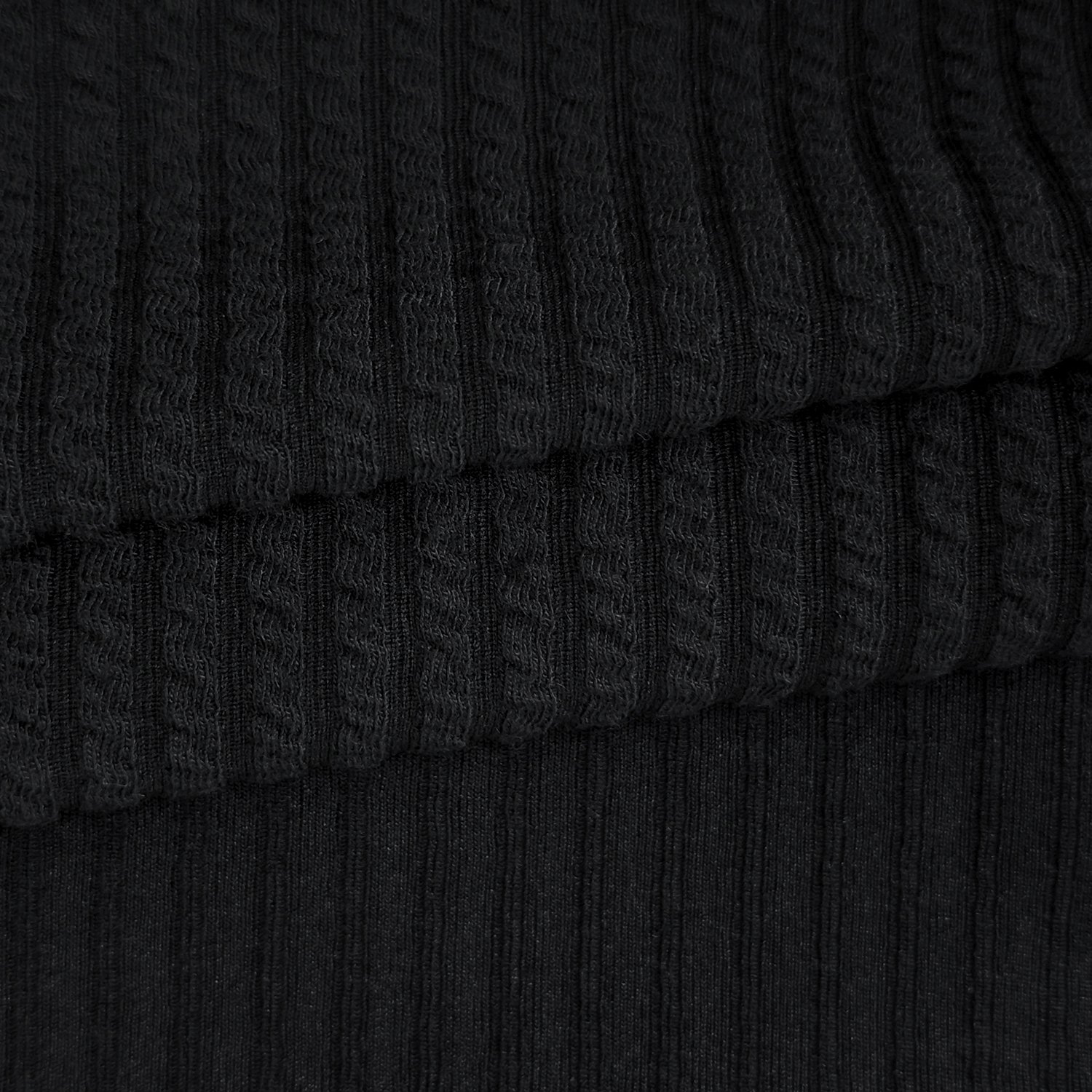 Custom Wholesale 250gsm 95% Polyester 5% Spandex Knitted Wavy Grain Pit Stripe Jacquard Fabric For Women Trousers Clothes