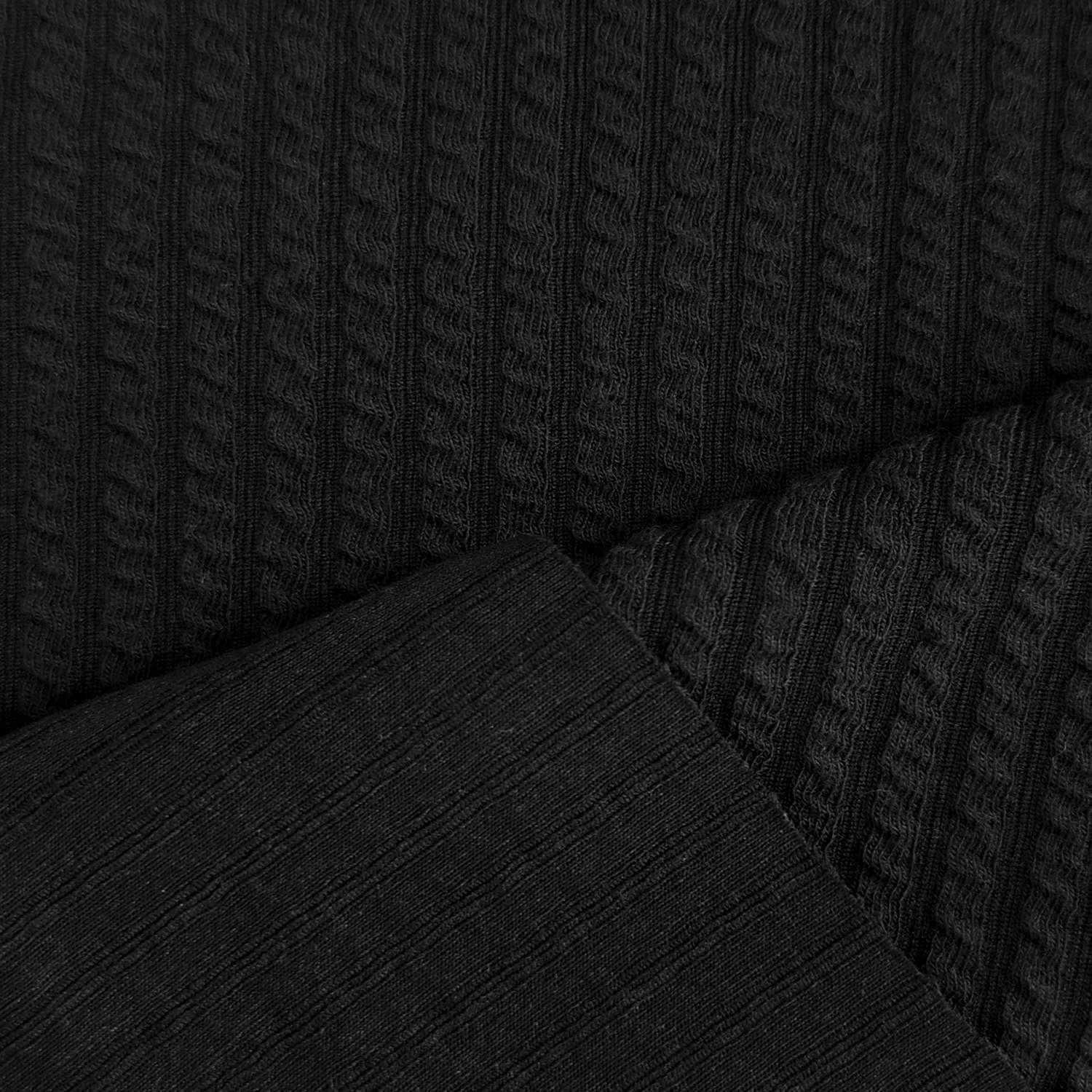 Custom Wholesale 250gsm 95% Polyester 5% Spandex Knitted Wavy Grain Pit Stripe Jacquard Fabric For Women Trousers Clothes