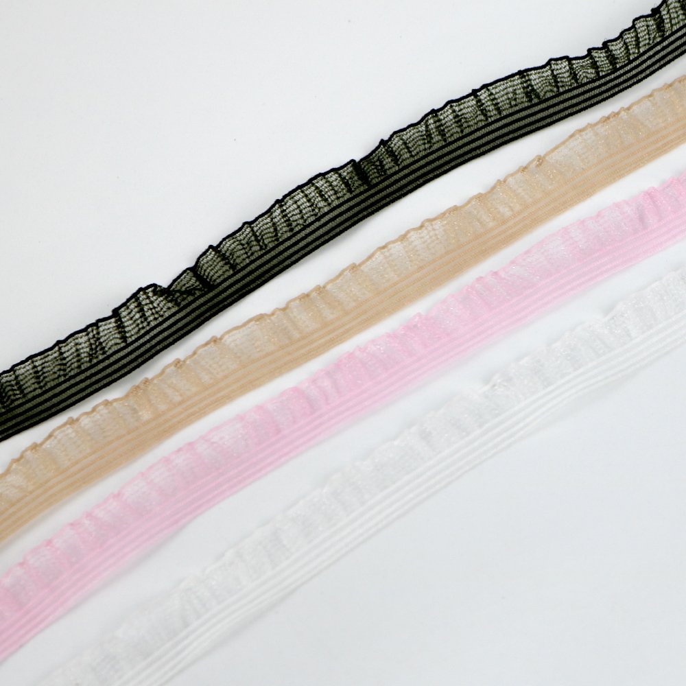Clothes underwear decor lace elastic webbing belt crochet lace edge elastic band webbing for underwear garment
