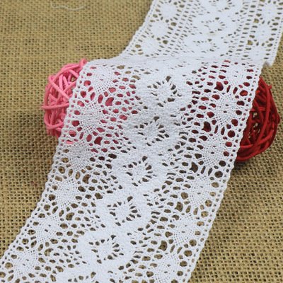 Factory Wholesale Cheap 8.5cm Crochet Cotton Lace Trim Embroidery Cotton Lace