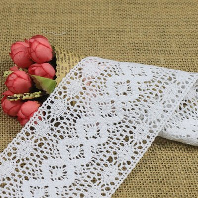 Factory Wholesale Cheap 8.5cm Crochet Cotton Lace Trim Embroidery Cotton Lace