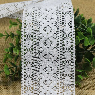 Factory Wholesale Cheap 8.5cm Crochet Cotton Lace Trim Embroidery Cotton Lace