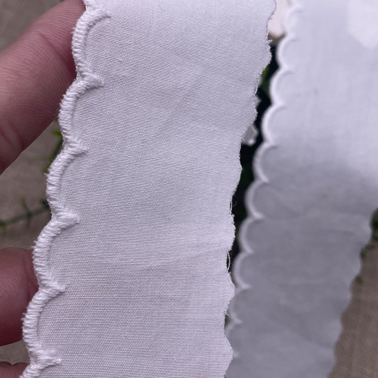Wholesale 100%cotton embroidery lace trim white eyelet lace trim