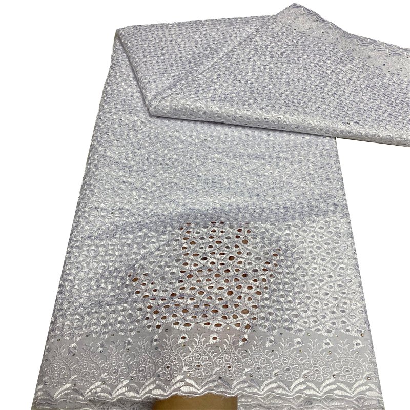 Supplier Green Wedding Dress Swiss Voile 100% Cotton Women Lafaya Lace African French Lace Fabric
