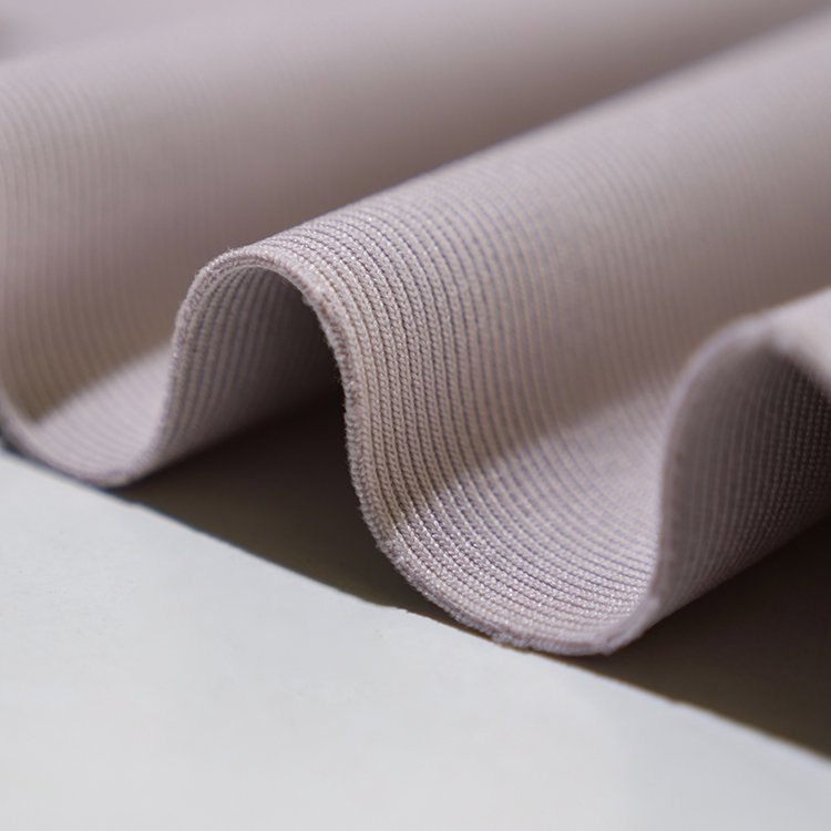 Factory price high quality yarn dyed 95%T 5%SP flat back rib fabric plain dyed knitted hacci fabric