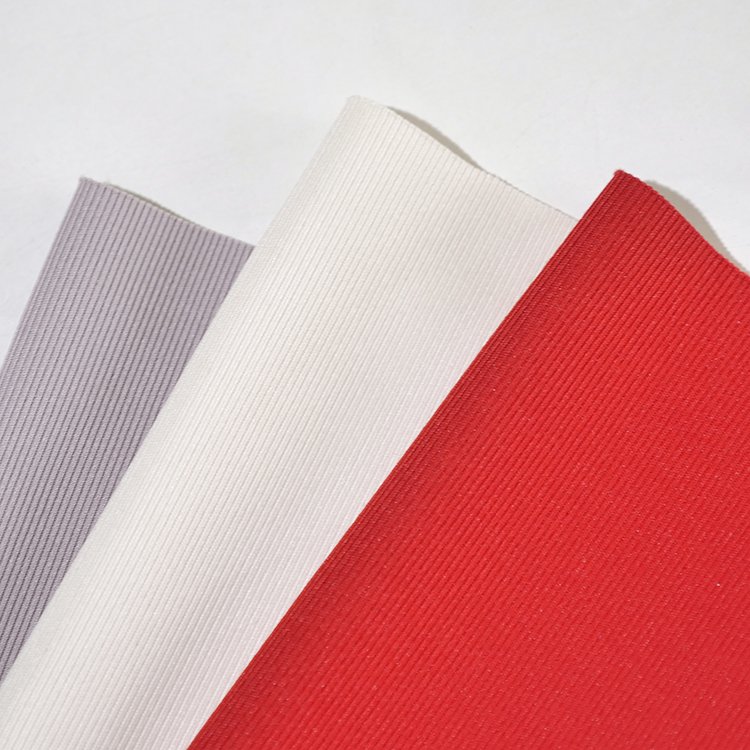 Factory price high quality yarn dyed 95%T 5%SP flat back rib fabric plain dyed knitted hacci fabric