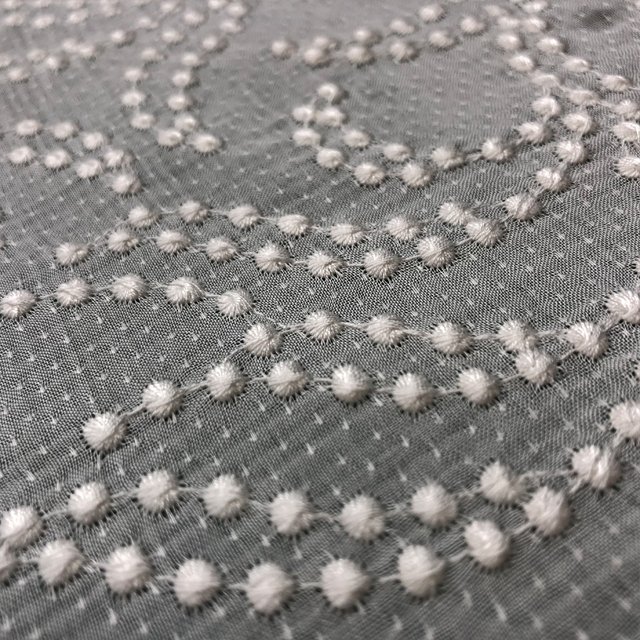 HA-16183 Customized rayon starlish all over embroidery lace dobby fabric