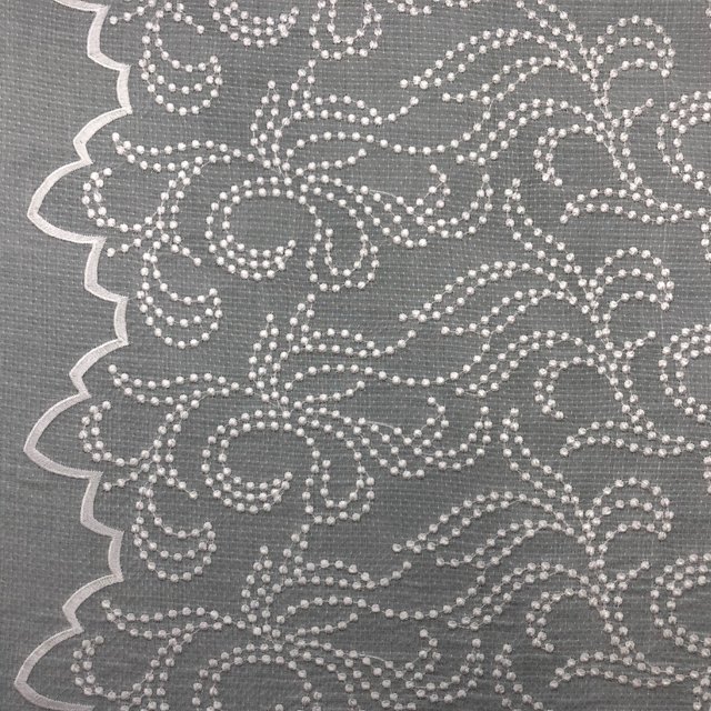 HA-16183 Customized rayon starlish all over embroidery lace dobby fabric