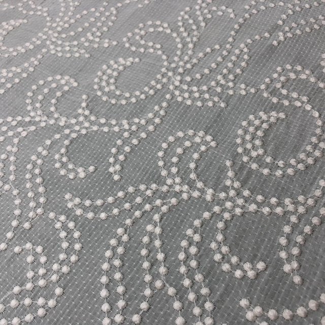 HA-16183 Customized rayon starlish all over embroidery lace dobby fabric