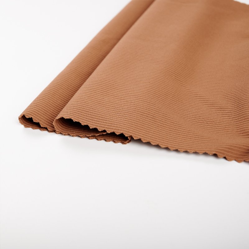 New High Stretch 88%nylon 12% spandex 4 Way Stretch Plain Dyed Ribbed Weft Knitted Fabric For T-shirt Sportswear