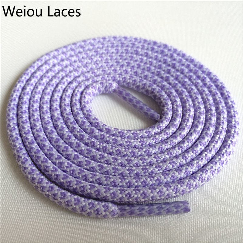 Weiou laces Round Athletic Sport Hiking Shoe Laces Strings fashion Sneakers Boot Laces Cheap rope Walking Multicolor Slip Lacet
