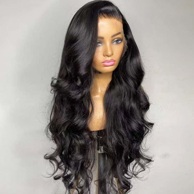 Natural Color Wigs 13x6 Lace Frontal Closure Wigs Human Hair Pre Plucked Brazilian Raw Virgin Hair Glueless Lace Body Wave Wigs
