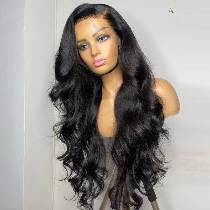 Natural Color Wigs 13x6 Lace Frontal Closure Wigs Human Hair Pre Plucked Brazilian Raw Virgin Hair Glueless Lace Body Wave Wigs