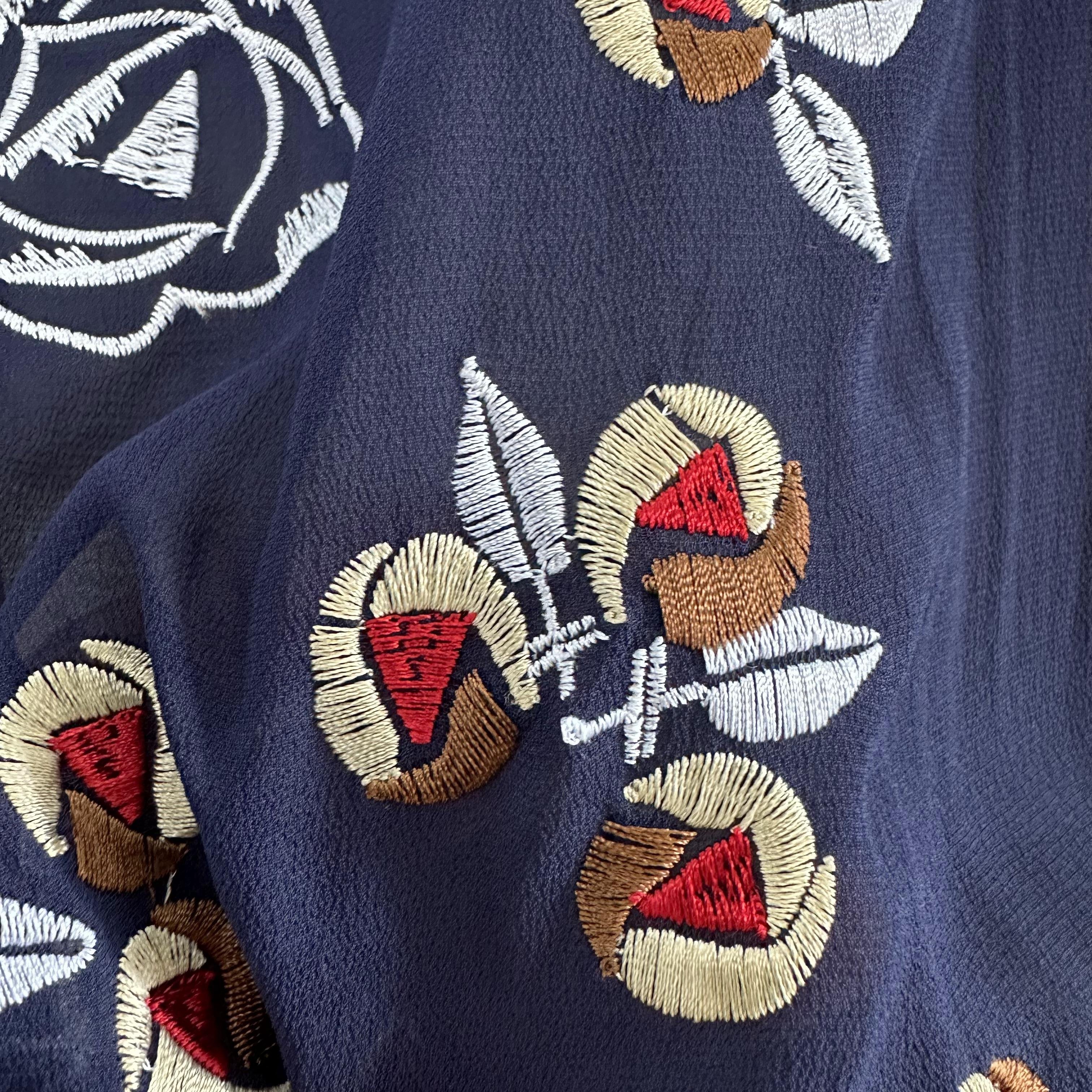 New Arrival 100%Viscose Embroidery Fabric Georgette With Viscose embroidery Fabric For Dress
