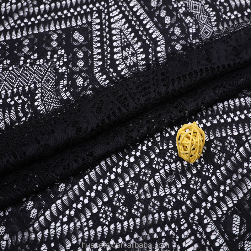 Elastic lace custom color nylon lace fabric for sexy pajamas