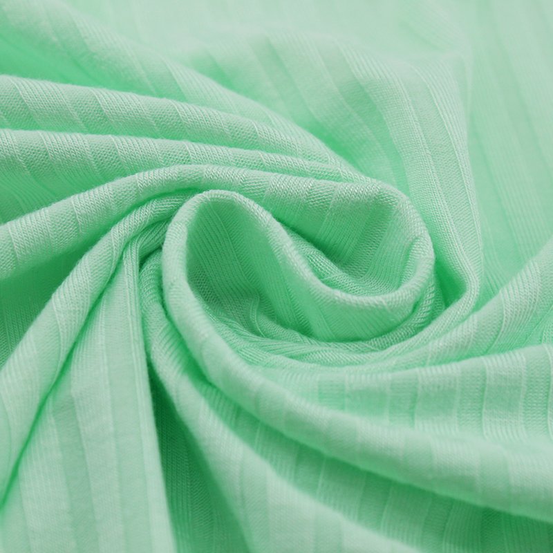8x5 stretch knit rib rayon spandex jersey fabric knit rib for baby cloth bodysuit