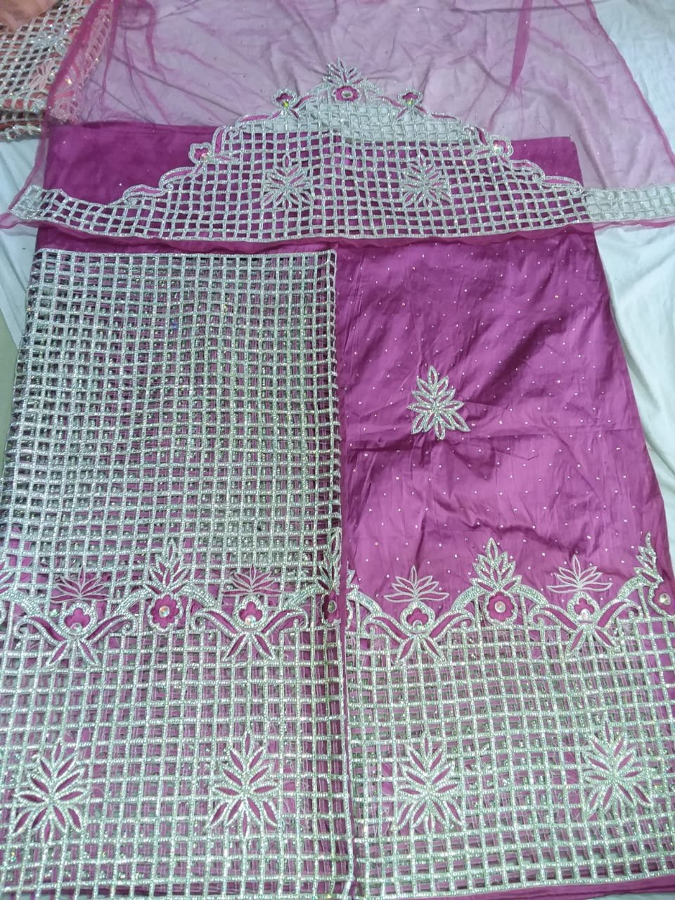 Best Selling Unique Design Bridal Somali George Wrapper Fabric Embroidery Style Making Party Wear Dresses Girls Export Available