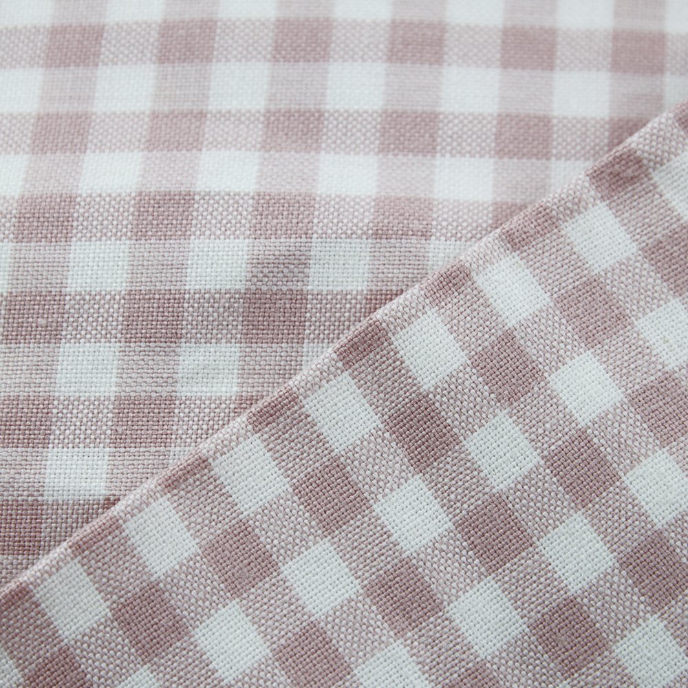 Organic 100% Pure Ramie Eco Friendly Sustainable Ramie Fabric for Home Decor Garment Classic Yarn Dyed Check Fabric