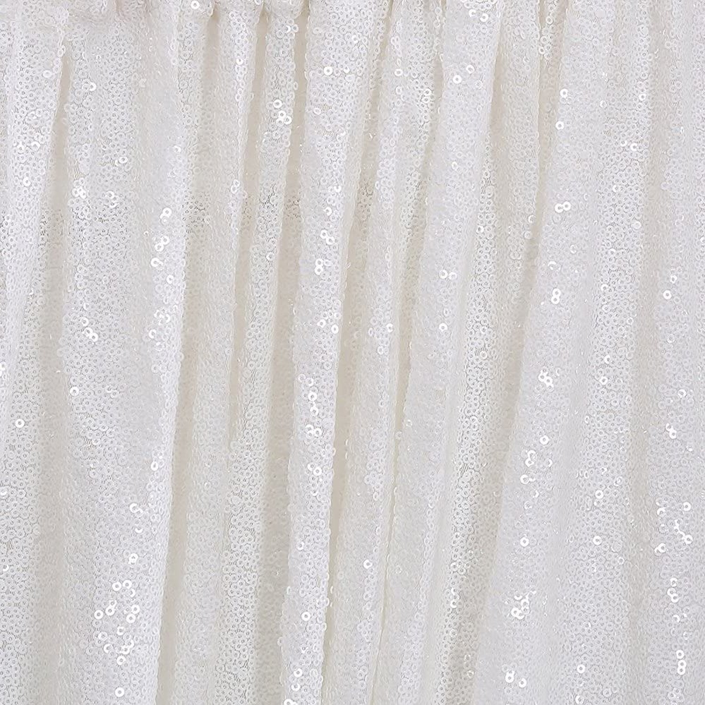Luxury New Arrival Fashion Design Nigerian French Tulle Lace Embroidery Woven Mesh 3mm Shimmer White Sequin Fabric