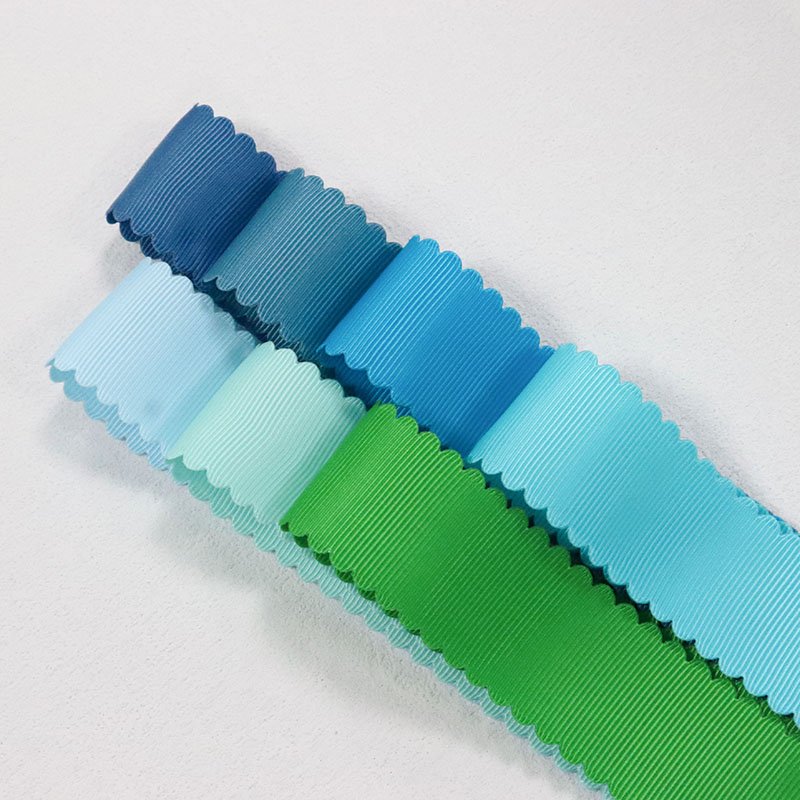 Custom Solid Color Grosgrain Ribbon Lace Trimming Tape Polyester Silk Ribbon
