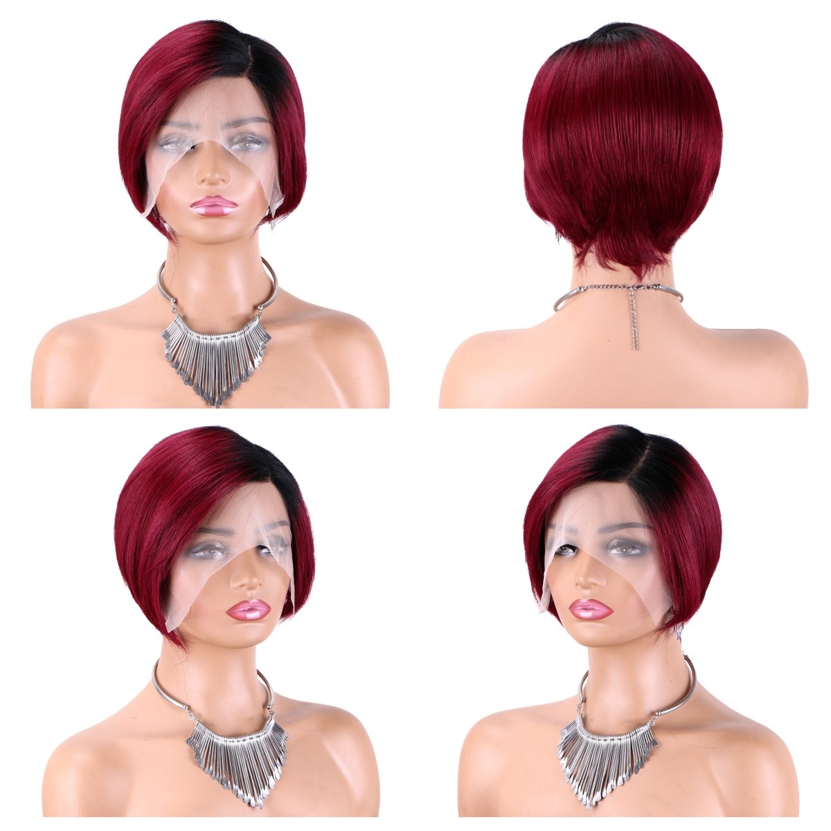 Wholesale Short Curly Pixie Cut Lace Wigs,13x4x1 Lace Front Side T Part Lace Pixie Cut Human Hair Wigs For Black Woman,